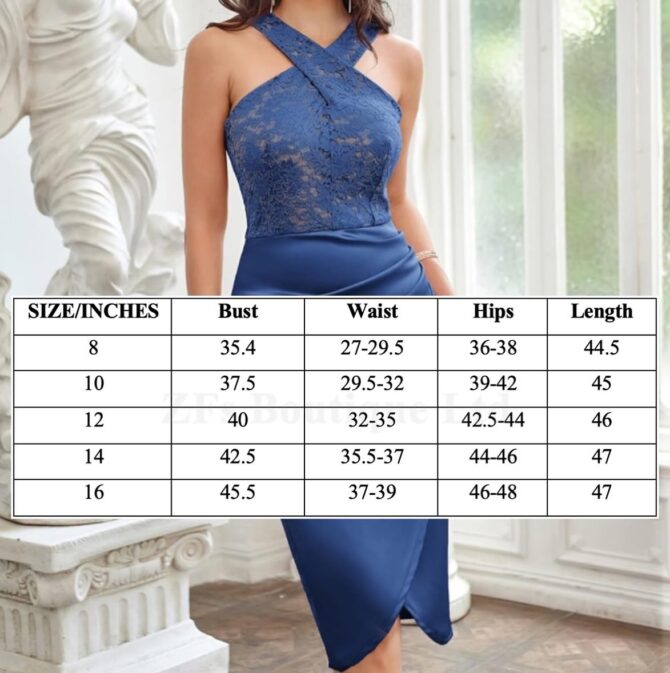 Women's Semi Formal Cocktail Halter Dress