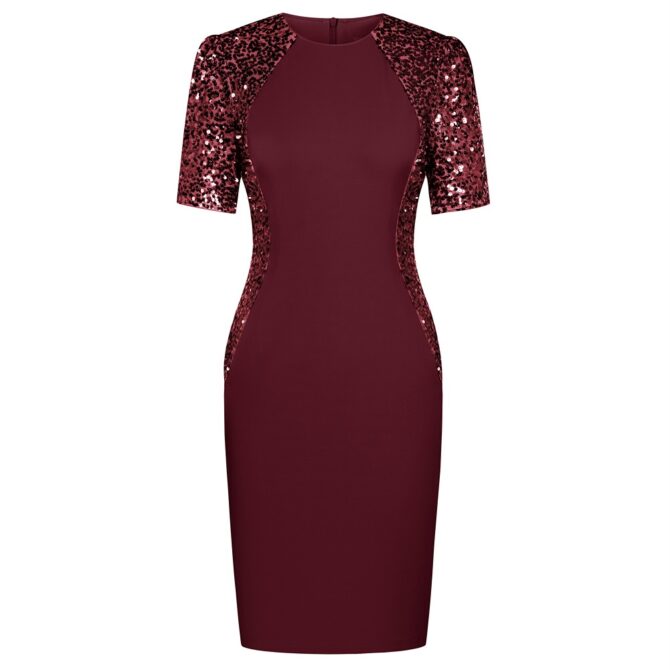 Grace Karin’s Women Sequin Stitched Bodycon Dress- Cocktail/Party Dress