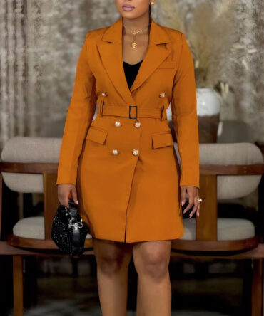 Double Breasted Gold Accented Suit