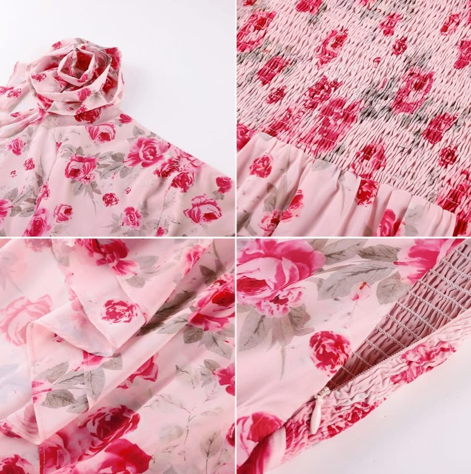 Grace Karin Floral One-Shoulder Dress ๐ธ