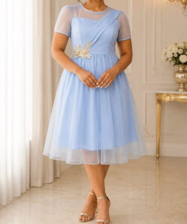 Azure Elegance Dress 💙